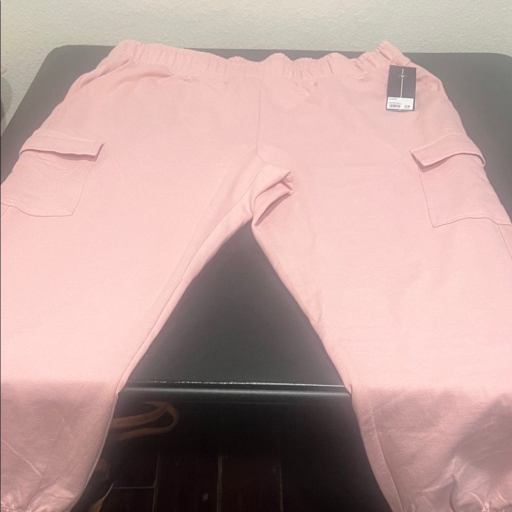Woman plus size soft joggers